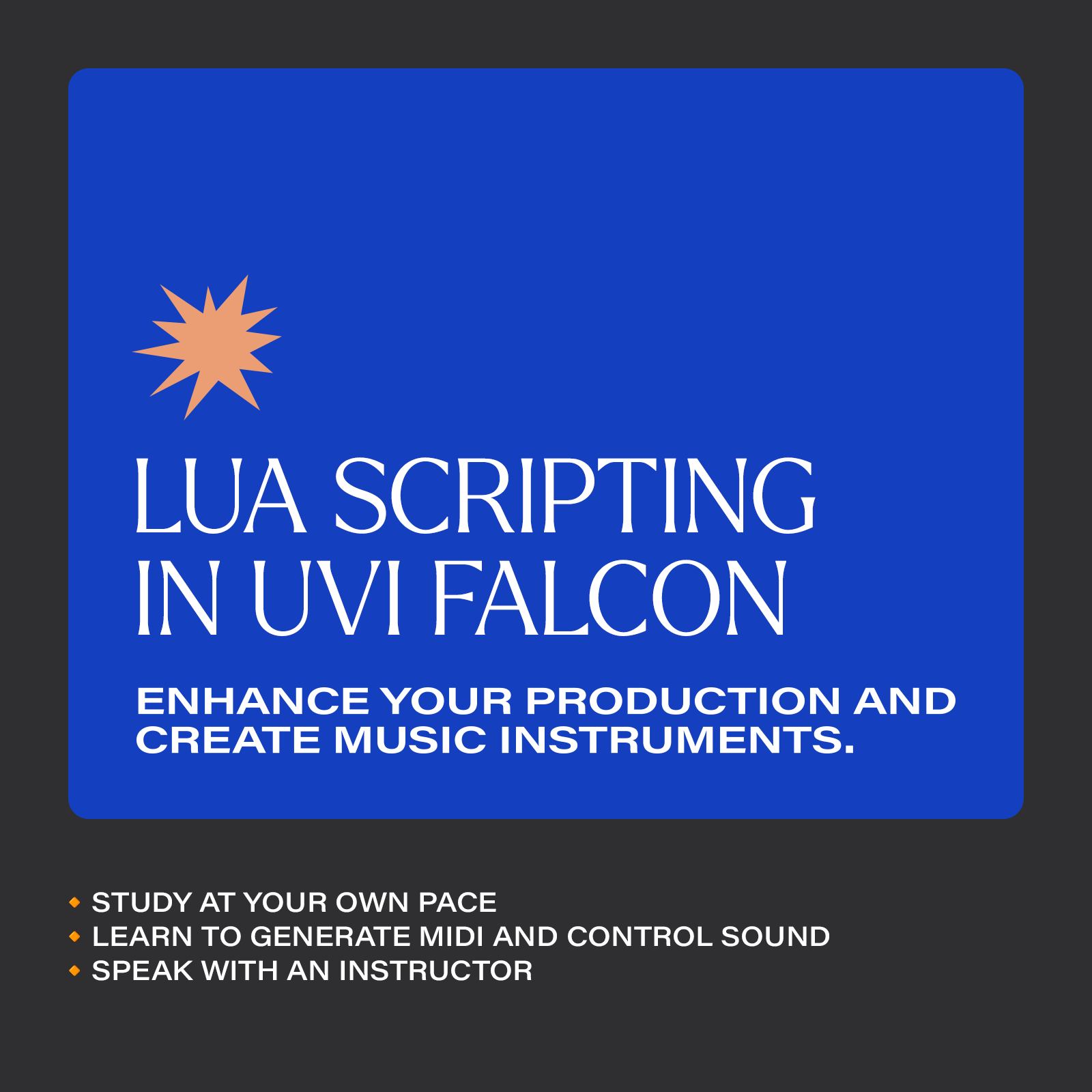 Work in progress of a UVI Falcon tutorial